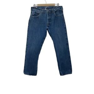 Levi’s 501 Big E Medium Wash Button Fly Jeans Size 38 Retro Classic Denim